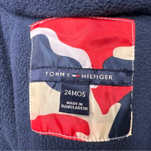 Tommy Hilfiger Toddler Camo Puffer Jacket Polyester 24M Red Blue Tan White - Picture 8 of 9